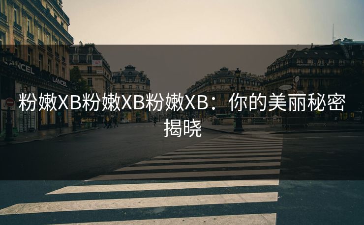 粉嫩XB粉嫩XB粉嫩XB:你的美丽秘密揭晓 粉嫩XB粉嫩XB粉嫩XB:你的美丽秘密揭晓