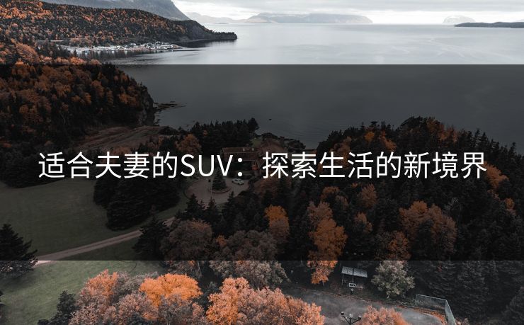 适合夫妻的SUV:探索生活的新境界