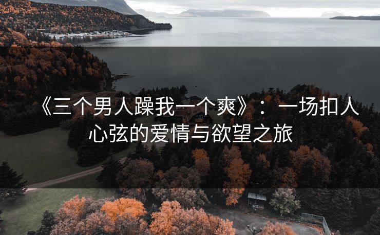 《三个男人躁我一个爽》:一场扣人心弦的爱情与欲望之旅